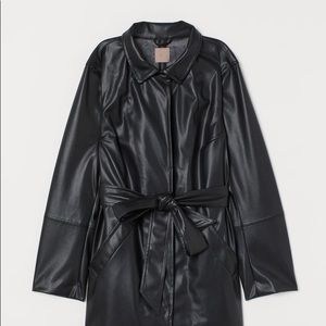 NWOT H&M Faux Leather Coat